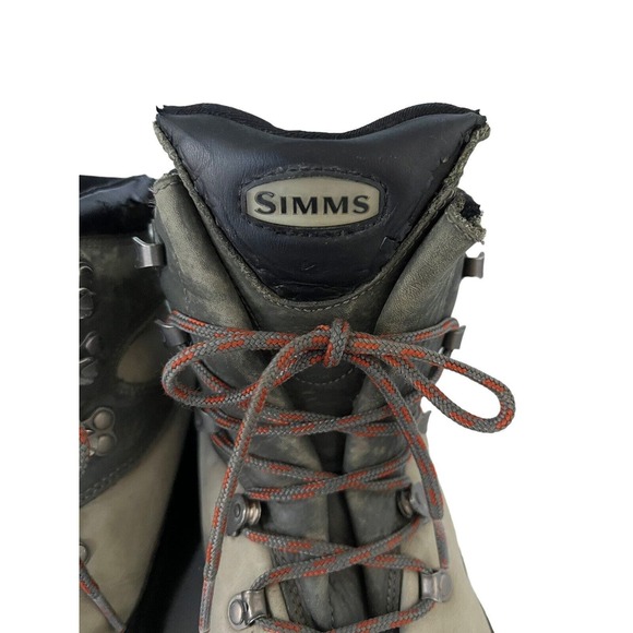 SIMMS G3 Mens GUIDE Boots Wading Fly Fishing Lace Up Felt Sole Sz 11 - Picture 7 of 11